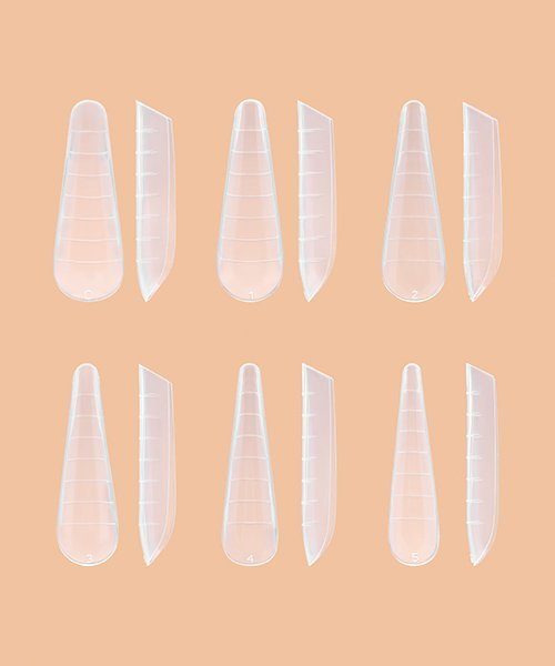 Reusable plastic forms for nail extensions, Curved forms Gothic Almond (120 pcs/box) Reusable plastic forms for nail extensions, Curved forms Gothic Almond (120 pcs/box)