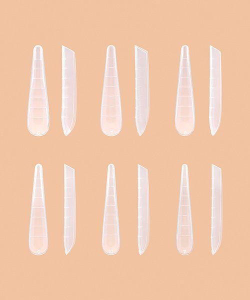 Reusable plastic forms for nail extensions, Curved forms Gothic Almond (120 pcs/box) Reusable plastic forms for nail extensions, Curved forms Gothic Almond (120 pcs/box)