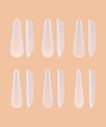 Reusable plastic forms for nail extensions, Curved forms Gothic Almond (120 pcs/box)