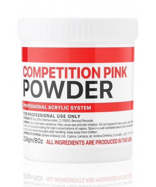 Basic acryl powder Competition pink 224 g,K Professional Basic acryl powder Competition pink 224 g,K Professional