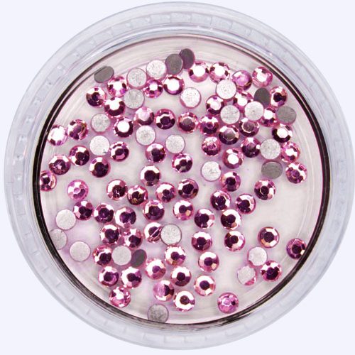 Crystal Rhinestones, Rose SS3, 100 pcs Crystal Rhinestones, Rose SS3, 100 pcs