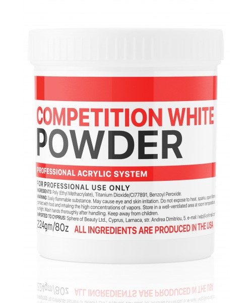 Basic acryl powder Competition weiß 224g,K Professional Basic acryl powder Competition weiß 224g,K Professional
