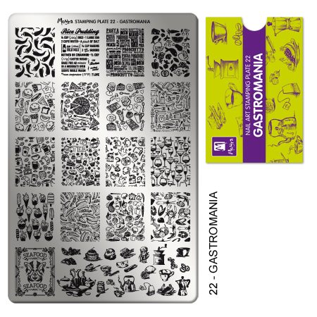 Moyra Stamping Plate 22 Gastromania Moyra Stamping Plate 22 Gastromania
