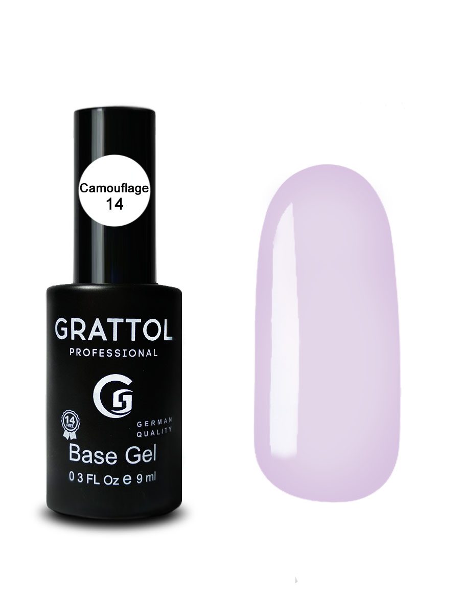 Grattol Rubber Base Camouflage 14 9 мл Grattol Rubber Base Camouflage 14 9 мл