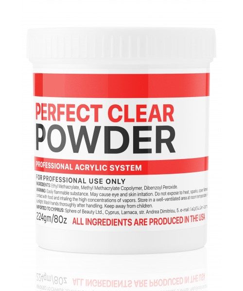 Basic acryl powder clear 224 g, K Professional Basic acryl powder clear 224 g, K Professional