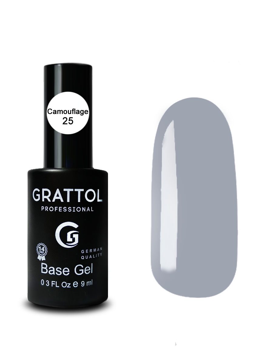 Grattol Rubber Base Camouflage 25 9 мл Grattol Rubber Base Camouflage 25 9 мл
