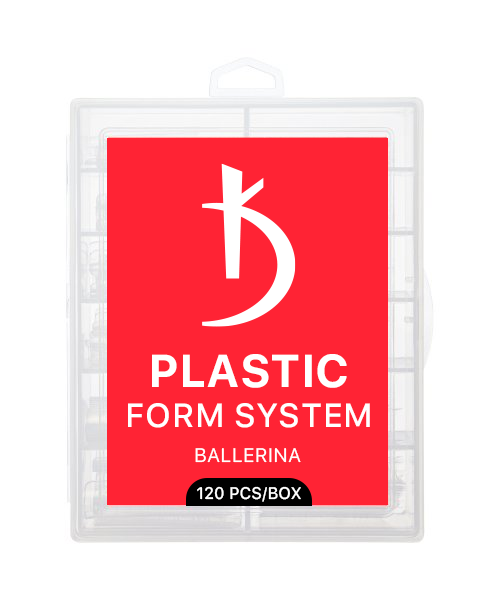 Reusable plastic forms for nail extensions, Ballerina (120 pcs/box) Reusable plastic forms for nail extensions, Ballerina (120 pcs/box)