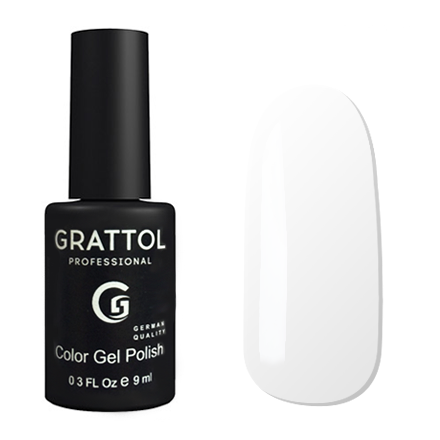 Grattol UV/LED Gel Polish 001 White 9ml Grattol UV/LED Gel Polish 001 White 9ml